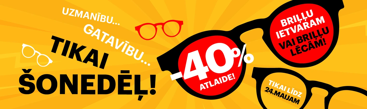 Akcija vai nu ietvaram vai lēcām