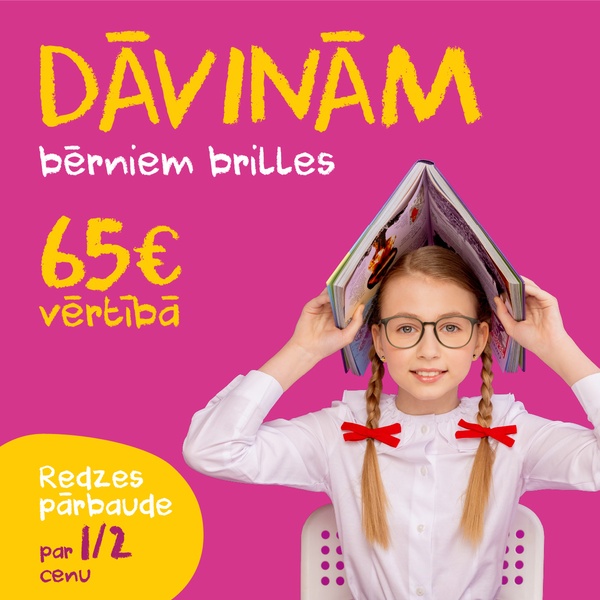 Dāvinam bērniem brilles
